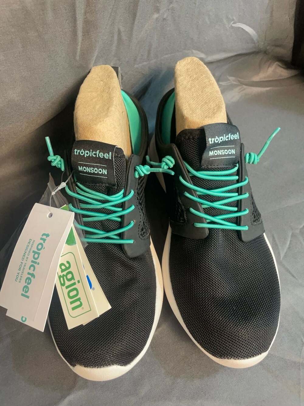 NWT Tropicfeel Monsoon Travel Shoes Black Teal women’s 8.5